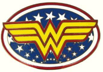 Wonder Woman logo belt Buckle Stylish Colorful Superhero Buckles
